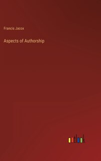 Front cover_Aspects of Authorship