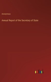 Front cover_Annual Report of the Secretary of State
