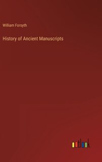 Front cover_History of Ancient Manuscripts