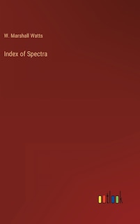 Couverture_Index of Spectra