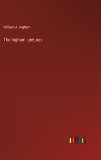 Front cover_The Ingham Lectures