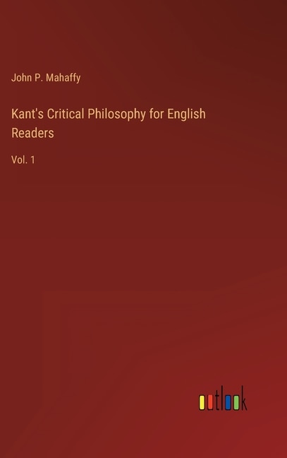 Front cover_Kant's Critical Philosophy for English Readers