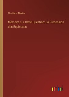 Front cover_Mémoire sur Cette Question