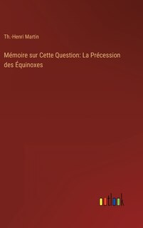 Front cover_Mémoire sur Cette Question