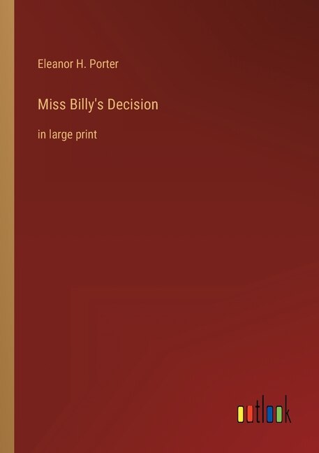 Front cover_Miss Billy's Decision