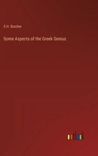 Couverture_Some Aspects of the Greek Genius
