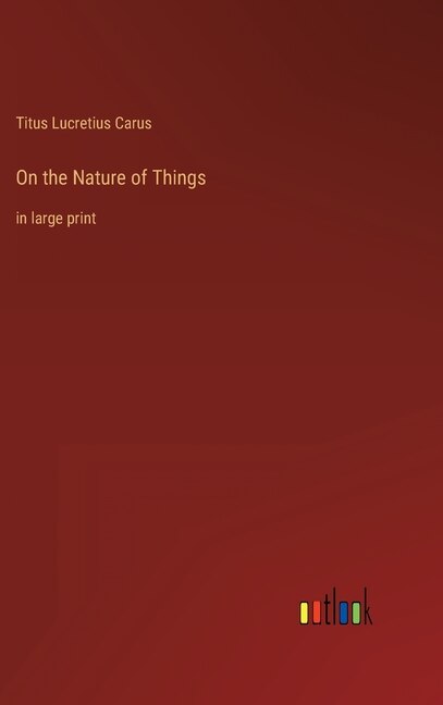 Front cover_On the Nature of Things