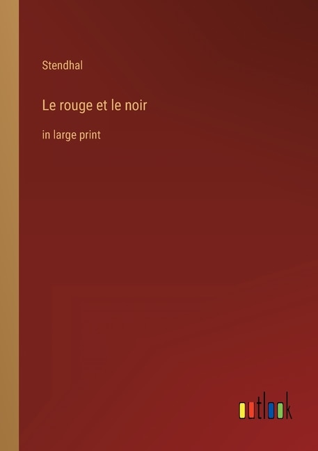 Front cover_Le rouge et le noir