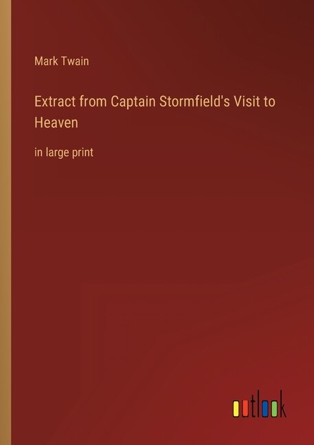 Couverture_Extract from Captain Stormfield's Visit to Heaven
