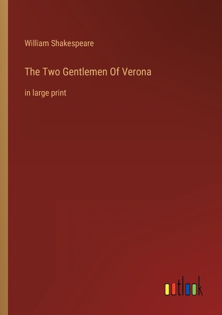 Front cover_The Two Gentlemen Of Verona