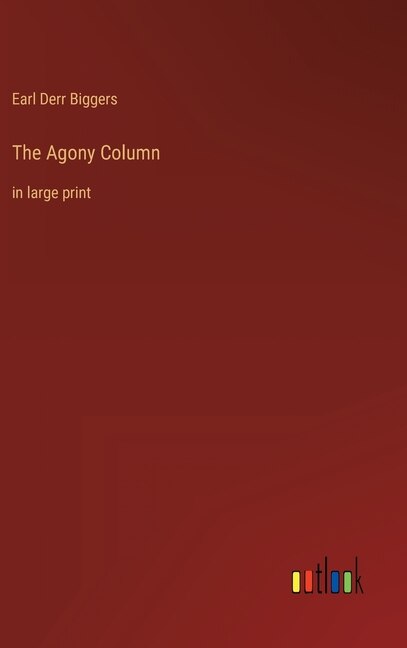 Front cover_The Agony Column