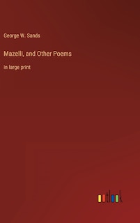 Front cover_Mazelli, and Other Poems