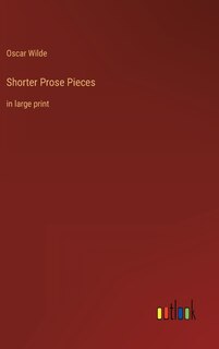 Couverture_Shorter Prose Pieces