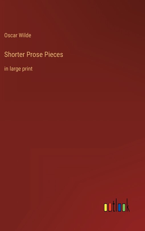 Couverture_Shorter Prose Pieces