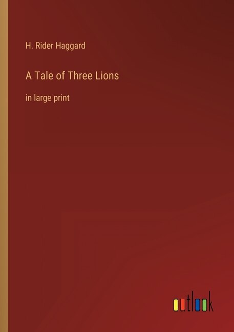 Front cover_A Tale of Three Lions