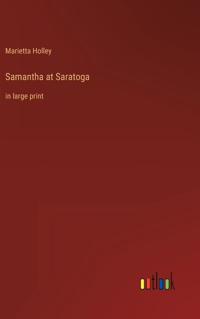 Front cover_Samantha at Saratoga