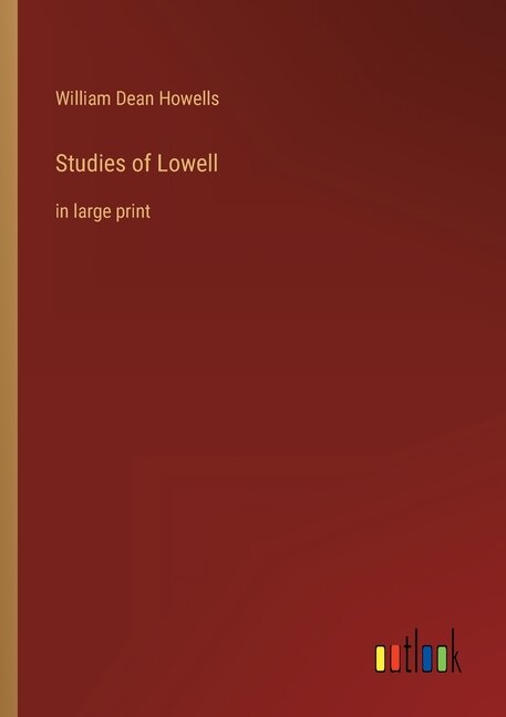 Couverture_Studies of Lowell