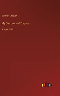 Front cover_My Discovery of England