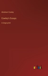 Couverture_Cowley's Essays