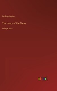Front cover_The Honor of the Name