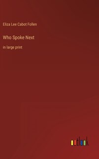 Front cover_Who Spoke Next