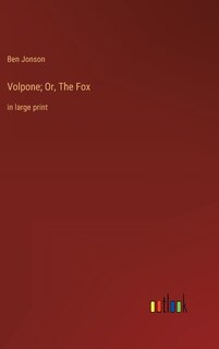 Front cover_Volpone; Or, The Fox
