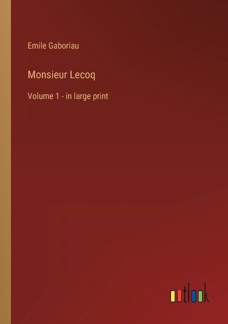 Front cover_Monsieur Lecoq