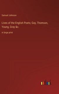 Front cover_Lives of the English Poets; Gay, Thomson, Young, Gray &c.