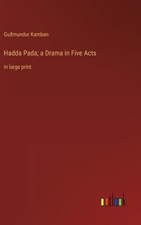 Couverture_Hadda Pada; a Drama in Five Acts