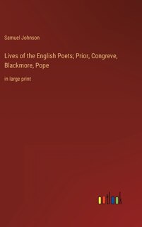 Front cover_Lives of the English Poets; Prior, Congreve, Blackmore, Pope
