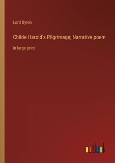 Couverture_Childe Harold's Pilgrimage; Narrative poem