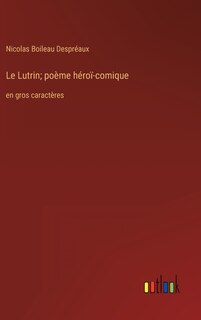Front cover_Le Lutrin; poème héroï-comique
