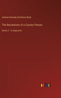 Front cover_The Recreations of a Country Parson