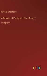 Couverture_A Defence of Poetry and Other Essays