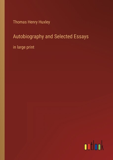 Couverture_Autobiography and Selected Essays