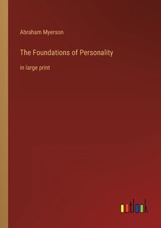 Couverture_The Foundations of Personality