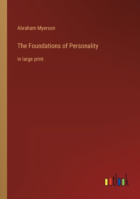 Couverture_The Foundations of Personality