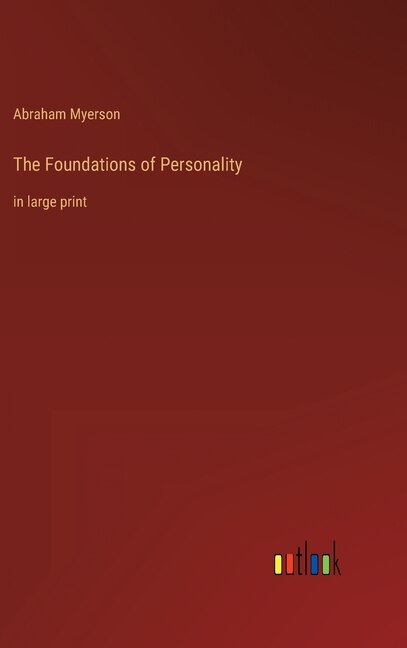 Front cover_The Foundations of Personality