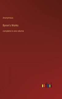 Front cover_Byron's Works