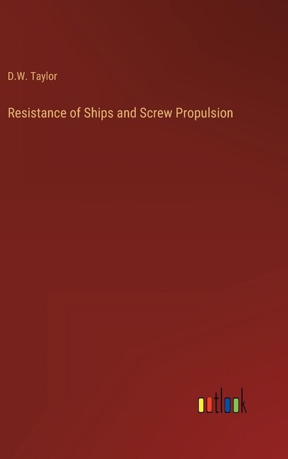 Front cover_Resistance of Ships and Screw Propulsion