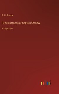 Front cover_Reminiscences of Captain Gronow