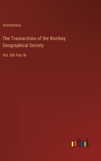 Couverture_The Transactions of the Bombay Geographical Society