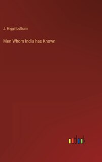 Front cover_Men Whom India has Known