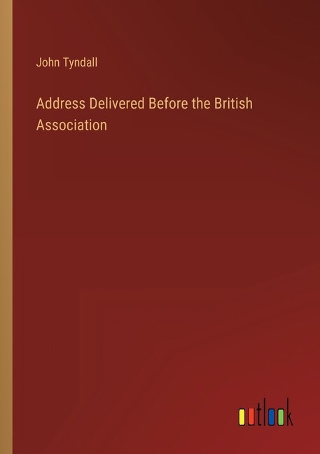 Front cover_Address Delivered Before the British Association