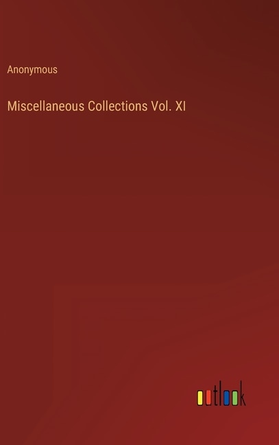 Front cover_Miscellaneous Collections Vol. XI