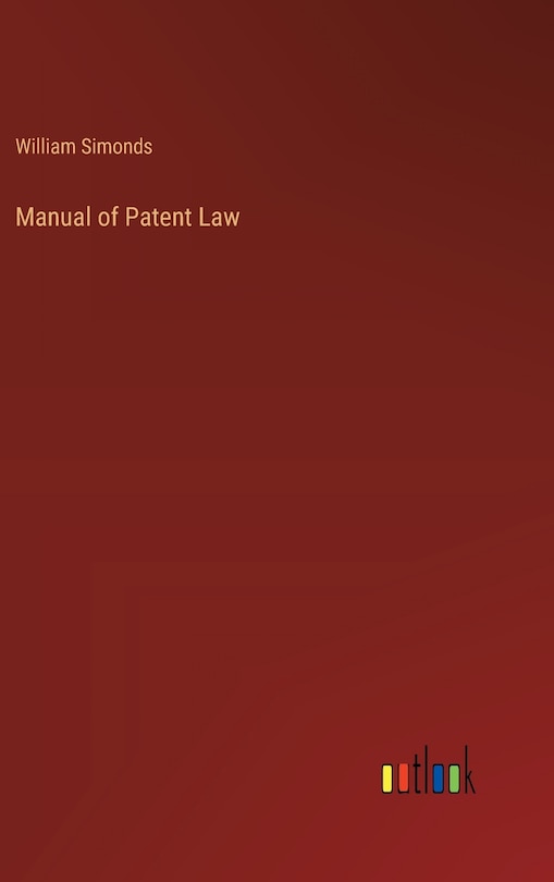 Front cover_Manual of Patent Law