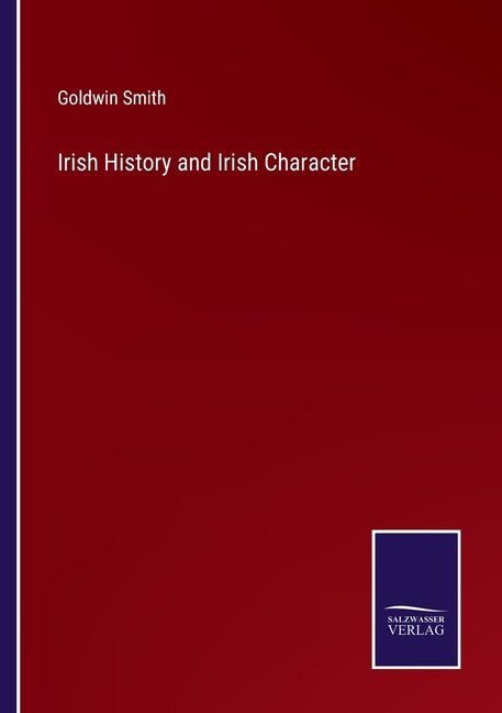 Front cover_Irish History and Irish Character