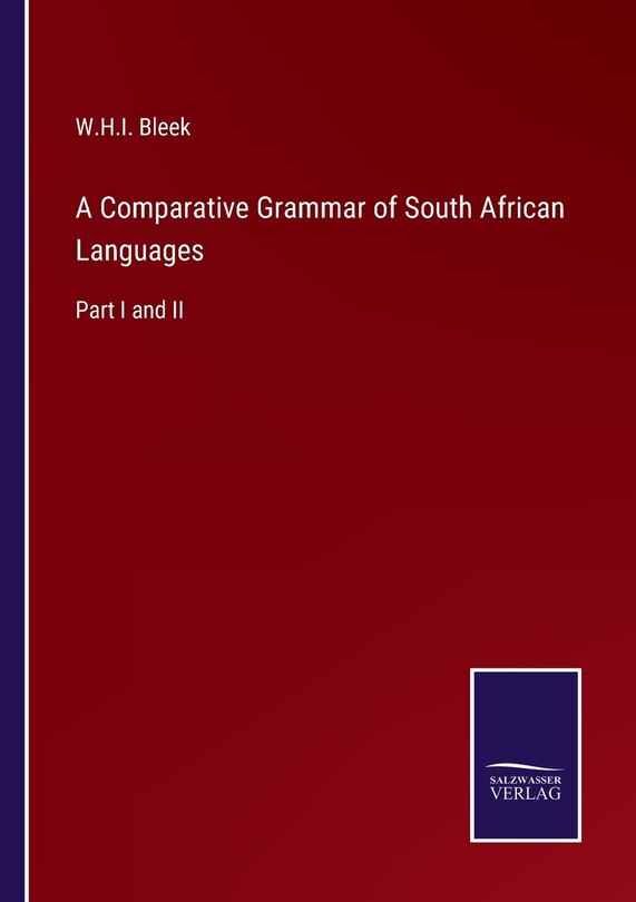 Couverture_A Comparative Grammar of South African Languages