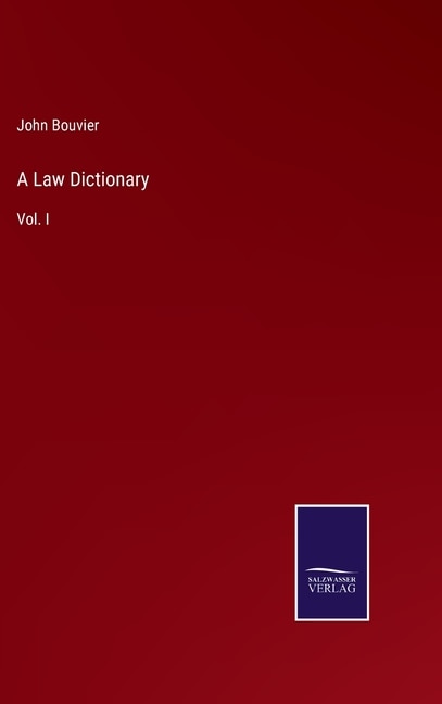 Front cover_A Law Dictionary