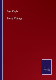 Front cover_Prose Writings